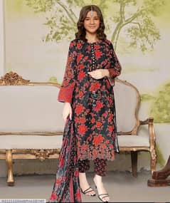 Charming Girls stitched suite 3 pcs printed Lown