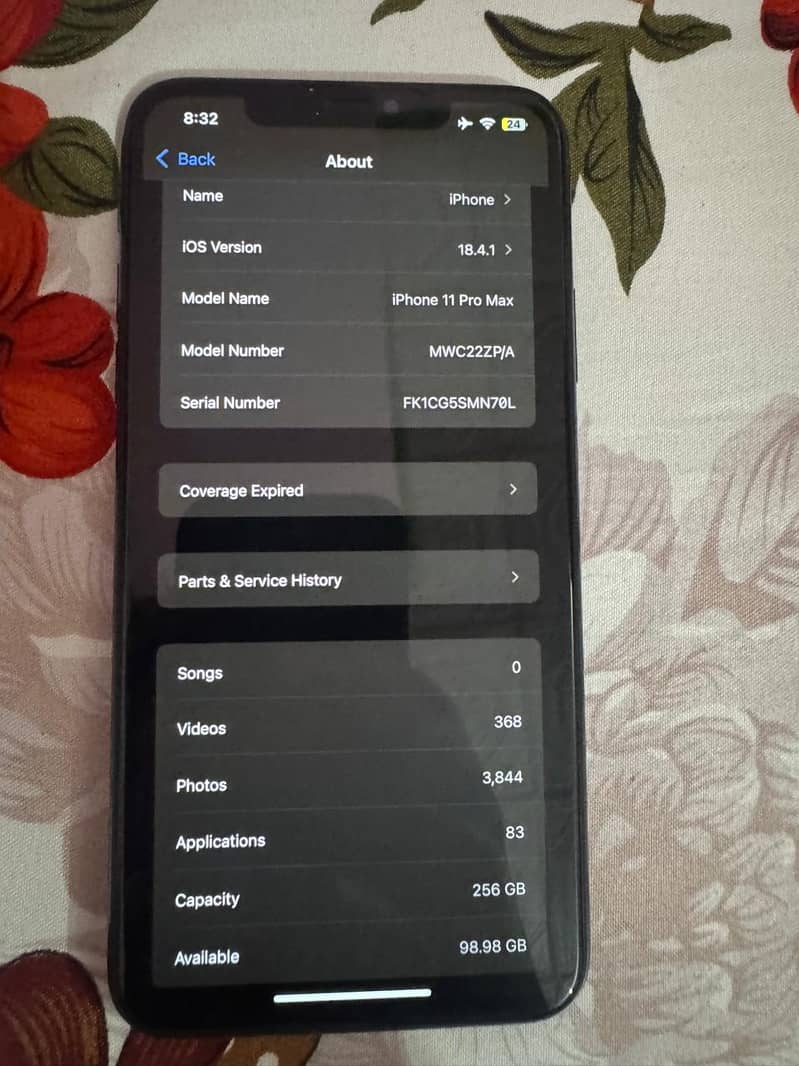 Iphone 11 pro max factory unlock non pta with box and accessories. 8
