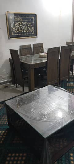 5 seater sofa and dining table