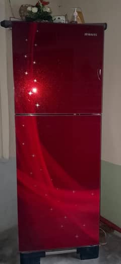 just like new waves glass door  fridge