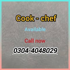 Cook/chef/Domestic