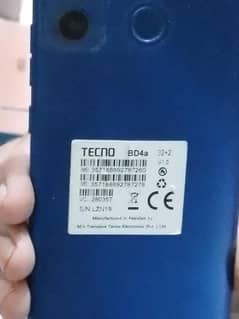 techno mobile 2gb 32gb genuine condition  argent sale