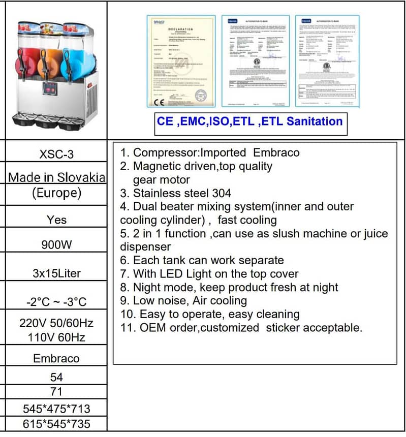 slush machine 15L x 2 tank ( imported) - Other Restaurant Equipments ...