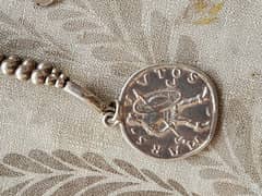 Roman Silver Coin Pendant