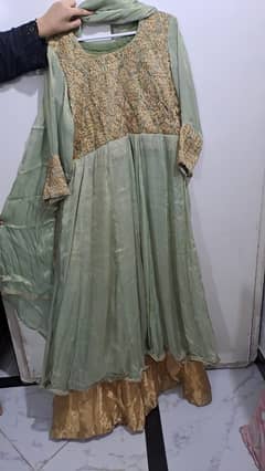 lehnga with frock