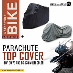 Motorcycle Parachute Top Cover for CD 70 & CG 125 - Waterproof Bike To