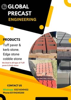 tuff tile / paver / kerb stone