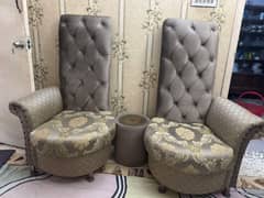 one seater sofa chairs with side table