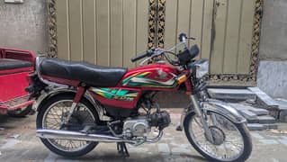 honda cd 70 2021/22 register new condition just 18k driven on my name
