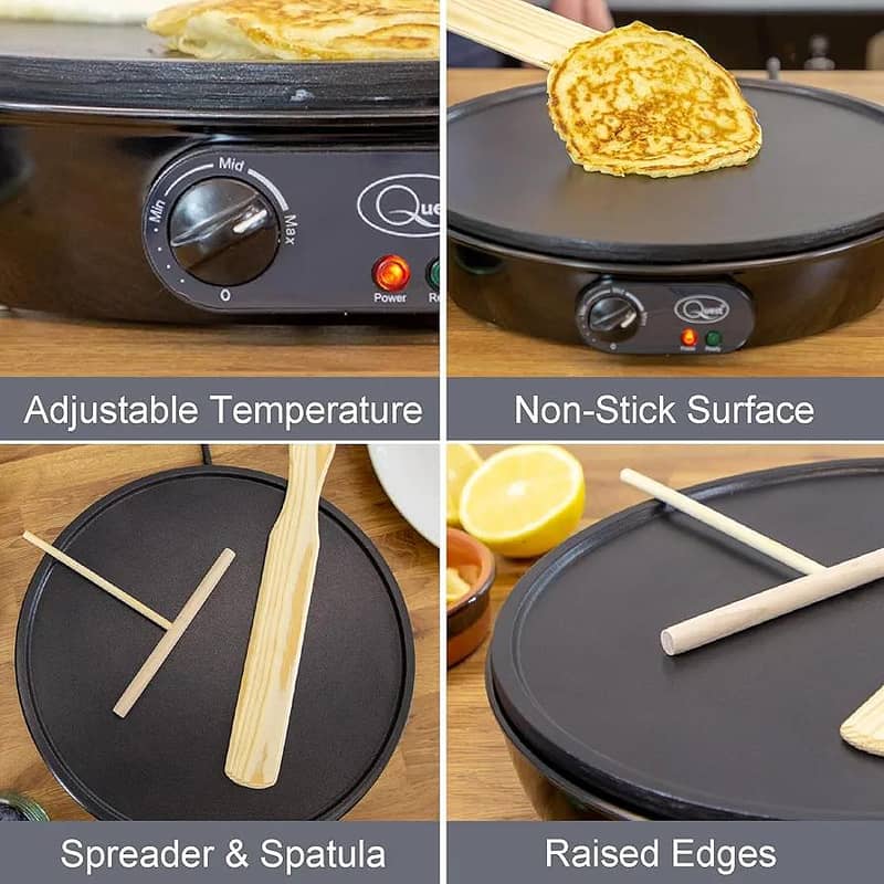 Quest Non Stick Crepe / Pancake / Flatbread Maker 0