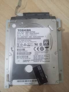 500GB toshiba hard disk drive