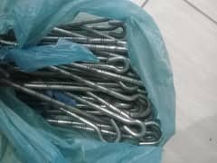 jhoola for sell 100 kg weight of steel  rod and wood sofa