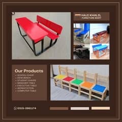 School furniture / Chairs Table set / Bench / Student chair / Desk