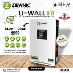 Ziewnic Li-wall 51.2v 100Ah / Liwall
