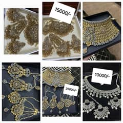BRIDAL JEWELLERY| HEAVY CHOKERS BRIDAL| EARINGS