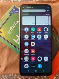 Infinix hot 10 complete box 4/64 hai