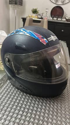 Fiber bike helmet.