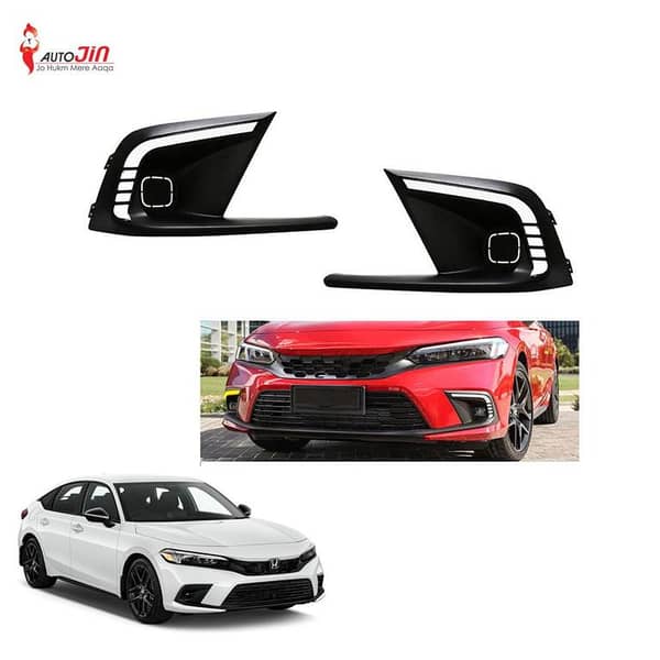 2022 Honda Civic COB Daytime Running Lights and Fog Lamp Covers