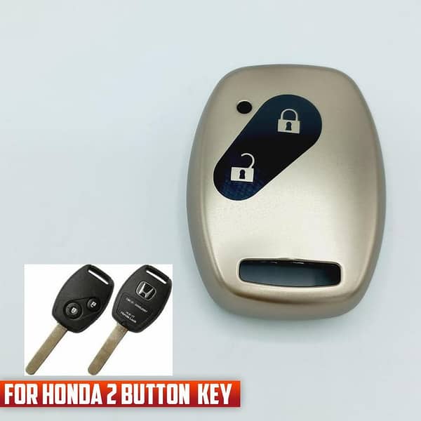 TPU Key Cover for Honda 2-Button Remote - GUN Metallic Color