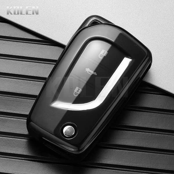 Toyota Corolla Grande 2015 Smart Key Transparent Smoke TPU Cover