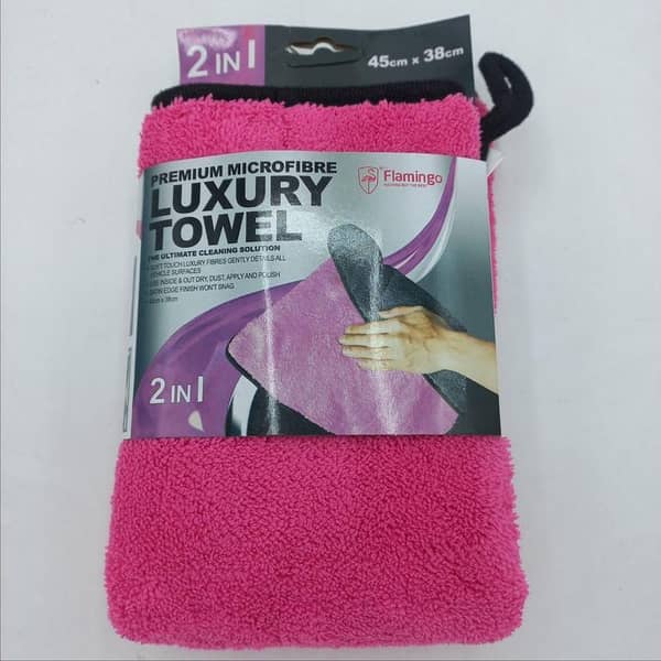 Original Flamingo 2-in-1 Microfiber Luxury Towel - 45x38 cm