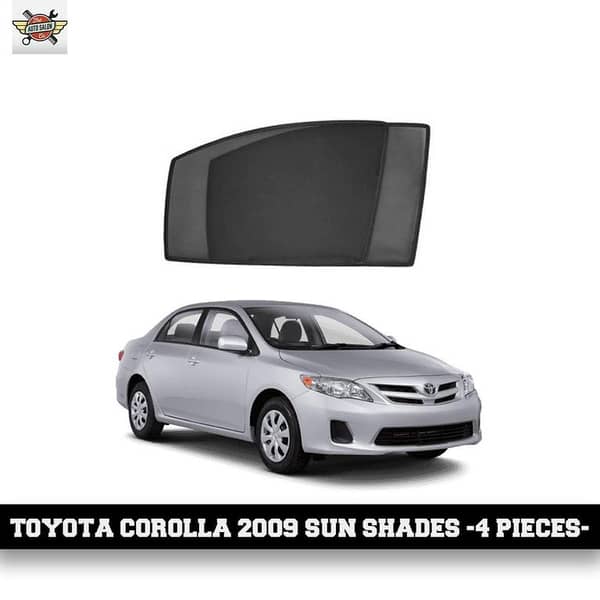 Toyota Corolla 2009 Sun Shades - Set of 4 Pieces - No Logo