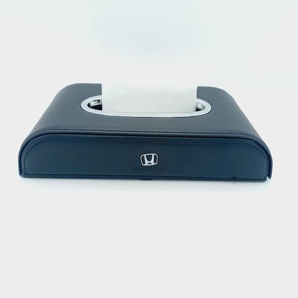 Honda Leather Tissue Box - Black