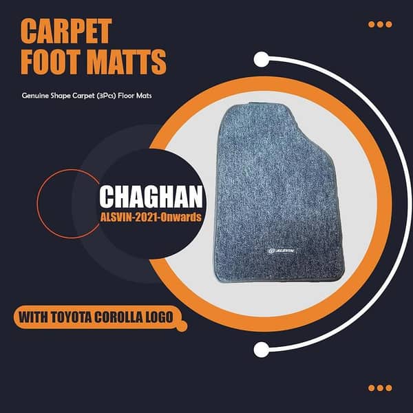 Changan Alsvin Carpet Floor Mats (2021-Onwards) - Set of 3