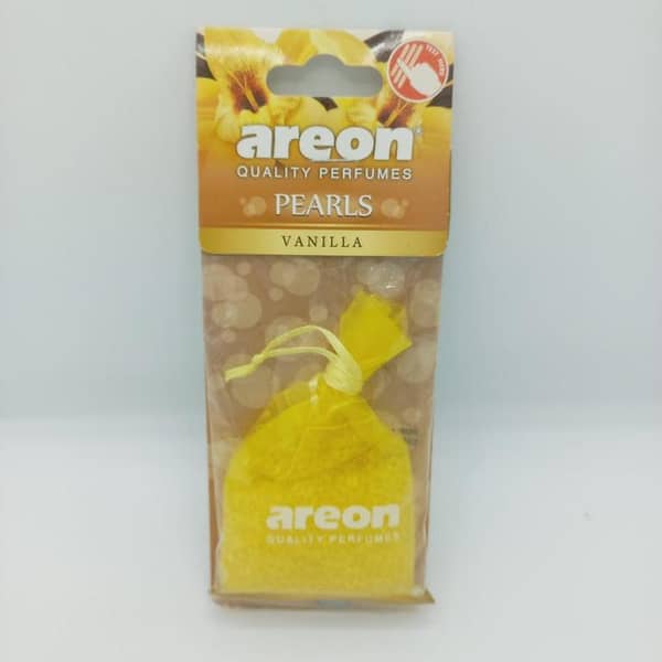 AREON Pearls I Hanging Air Freshener for Car & Home I Vanilla Scent