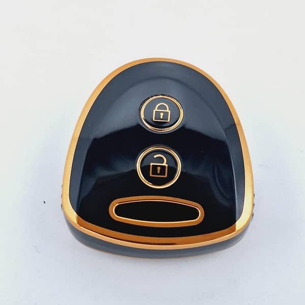 DAIHATSU Mira TPU Key Cover in Black and Gold