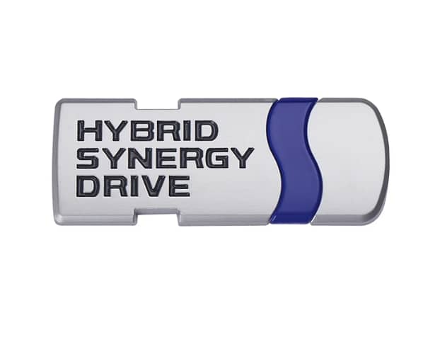 3D Metal Trunk Badge Sticker for Toyota Hybrid Synergy Drive - Prius, RAV4, Camry, Crown, C-HR