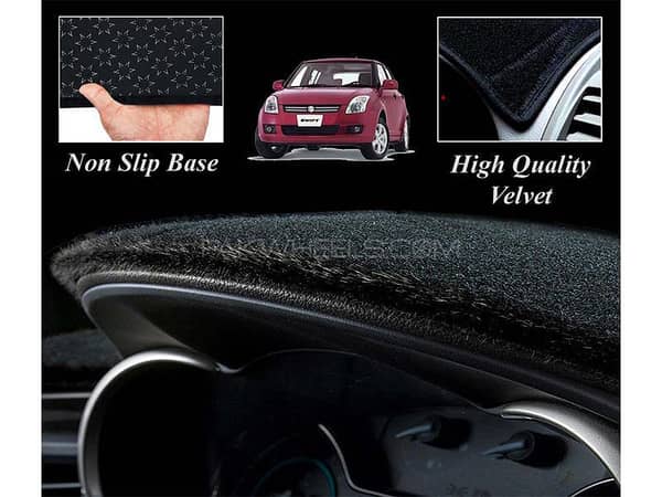 Suzuki Swift Velvet Dashboard Mat for Older Models - Imported