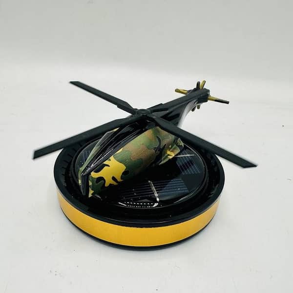 Solar Military Helicopter Car Perfume with Free Refill