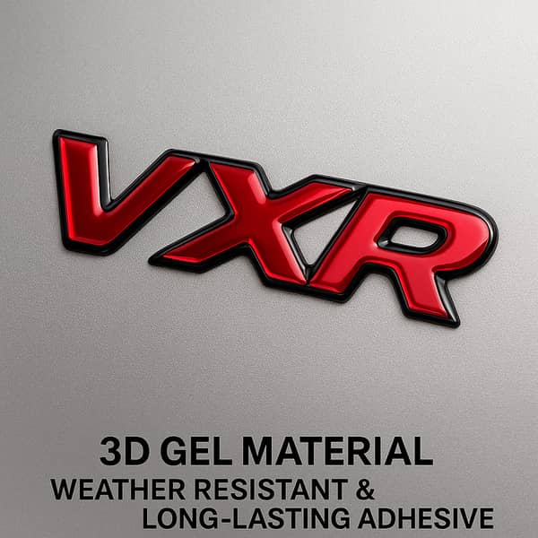 VXR 3D Gel Emblem Sticker for Cars