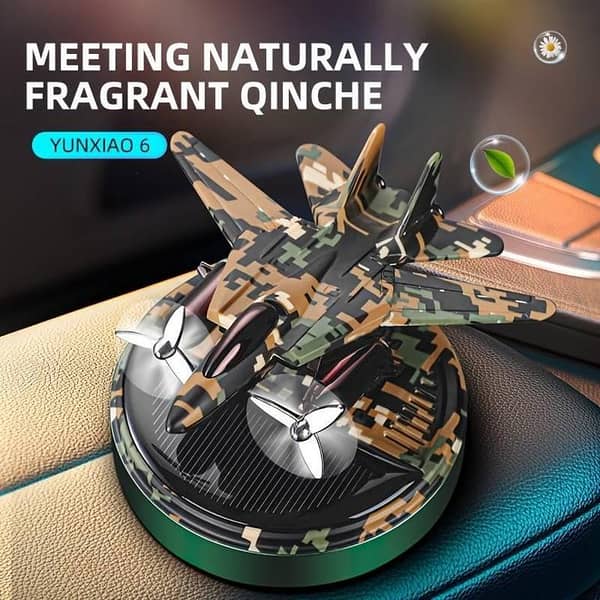 Bushineco F-16 Jet Solar Car Fragrance - Green