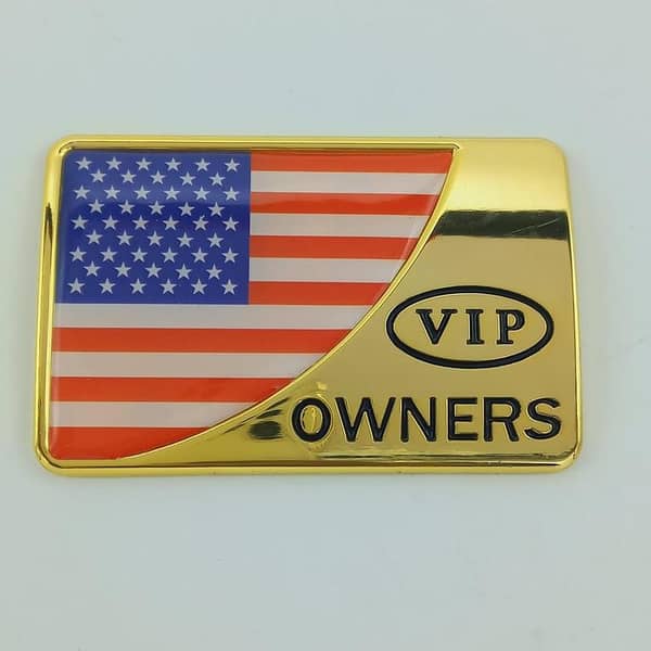 USA 3D Metal American Flag Emblem for Car or Motorcycle Fuel Tank Decal