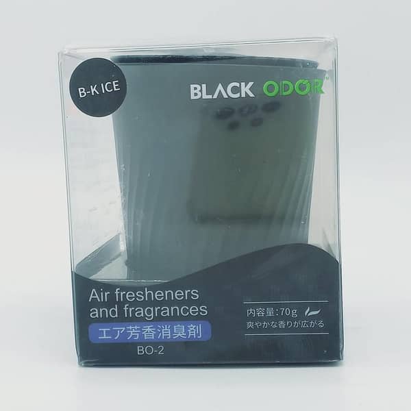 Carbon Fiber Black ODOR 70g Car Air Freshener Gel - Black Ice Model
