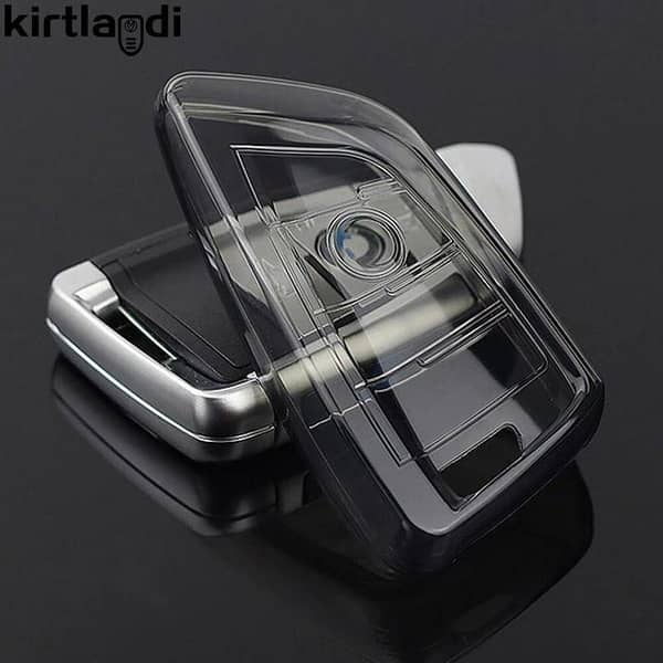 Transparent Smoke TPU Key Cover for BMW 2, 5, 6, 7 Series, X1, X2, X3, X5, X6 Smart Keys