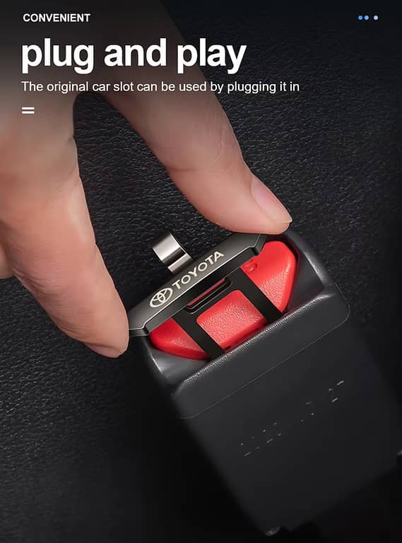 Seat Belt Extender and Alarm Stop Clip - 1 Piece
