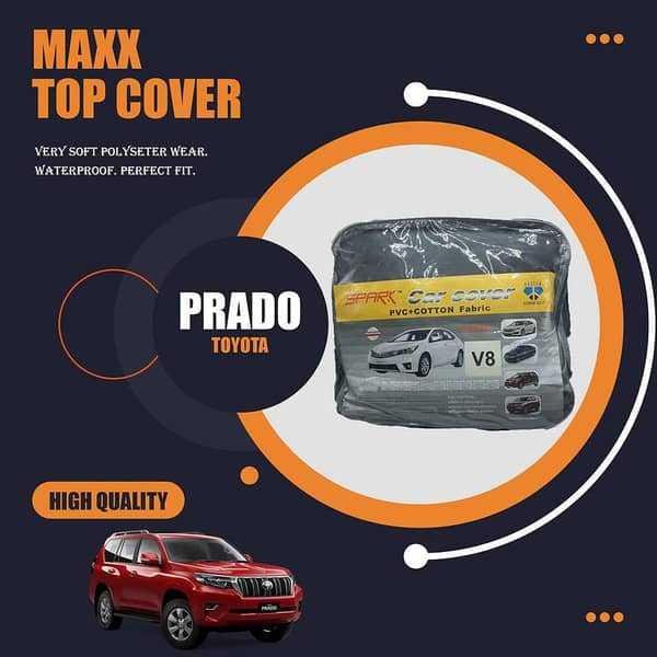 Spark Car Cover for Toyota Land Cruiser, Prado, and Lexus 570