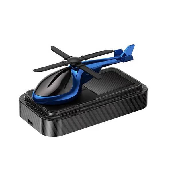 Solar Powered Helicopter Car Aroma Diffuser and Air Freshener with Refill