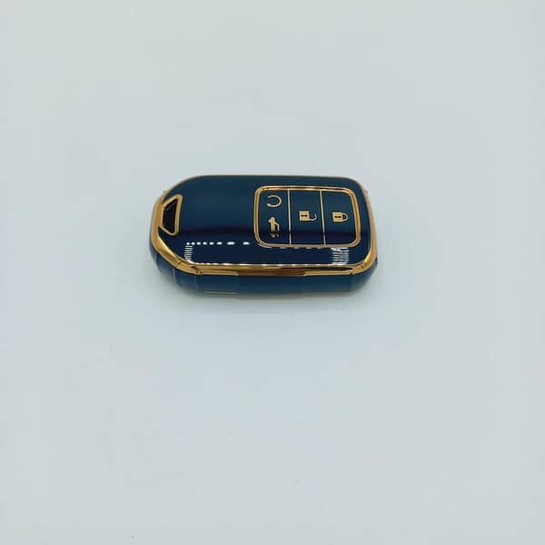 Honda Civic 1.5 Turbo 2016-2021 TPU Key Cover with Gold and Black Design - 4 Buttons