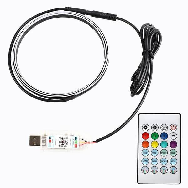 Automotive Interior LED Streamer Lamp - Illusory Atmosphere with USB - 2 Pieces