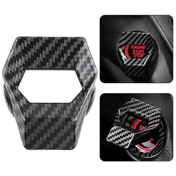 Carbon Fiber Cover for Lamborghini Shape Car Engine Start Stop Push Button Switch