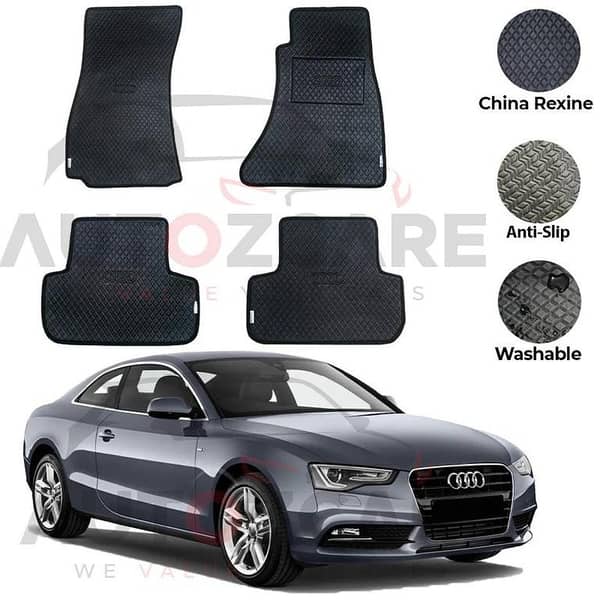 Audi A5 China Rexine Floor Mat 4PCS - Model 2007-2016