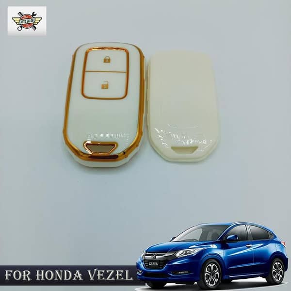 Honda Vezel Key Cover with TPU and Quicksand Design