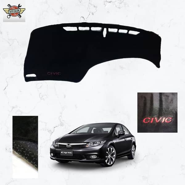 Honda Civic 2012-2015 Velvet Dashboard Cover Mat