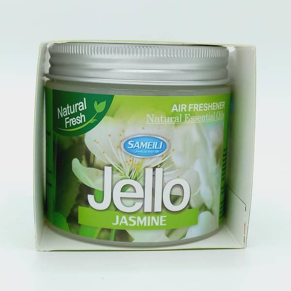 Jello Jasmine Scent Air Freshener - 220g Odor Eliminator for Rooms, Closets, Bathrooms, and Cars