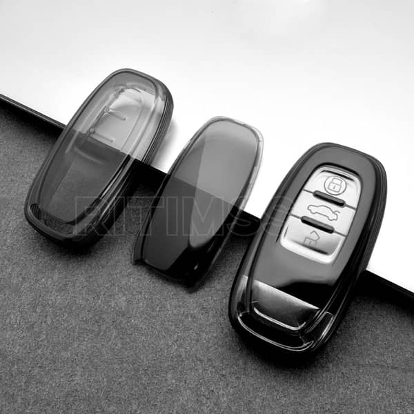 Transparent Smoke TPU Key Cover for Audi A1 A3 8V A4 B8 B9 A5 A6 C7 A7 A8 Q3 Q5 Q7 S4 S6 S7 S8 R8 TT