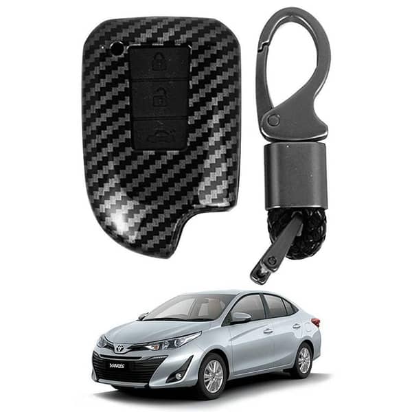 Toyota Yaris 2020-21 Key Cover in Carbon for Yaris Accessories